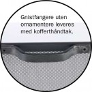 Glatt dobbel gnistfanger i antrasittgrå 50+50, høyde 45 cm thumbnail
